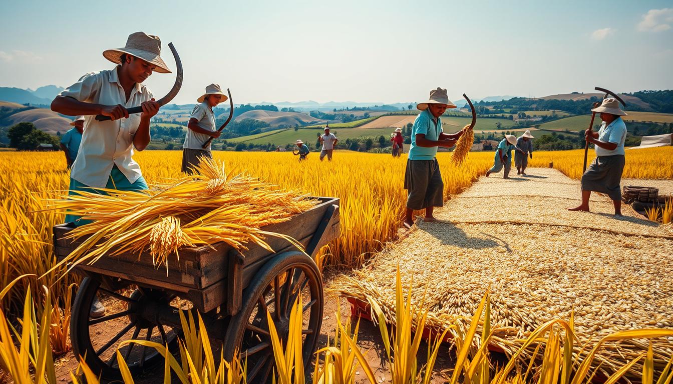 Withering Rice Harvest The Rice Life Cycle Explained Step by Step Guide