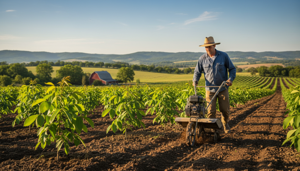 Site selection and soil preparation for walnut trees