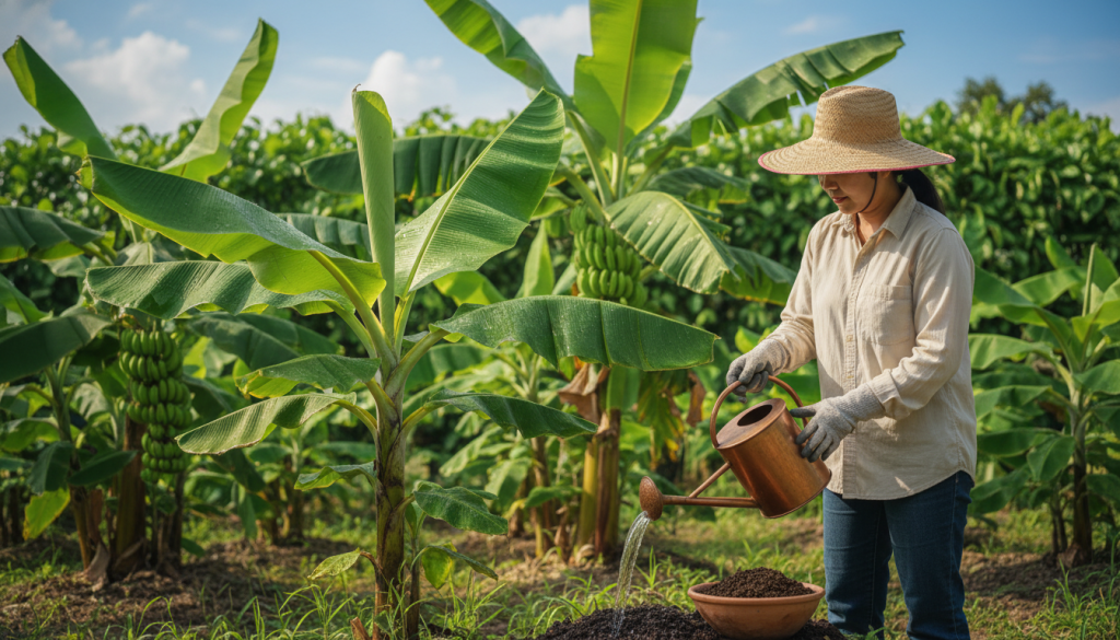 Watering and Feeding Your Banana Plants