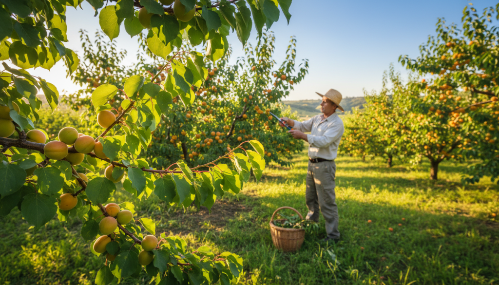 pruning apricot trees for healthy growth