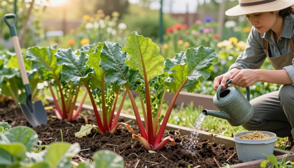 rhubarb care