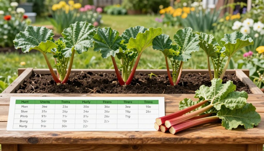 rhubarb seasonal feeding schedule