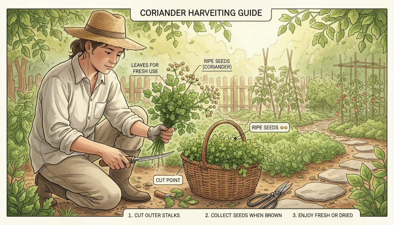 How to Harvest Coriander Plant Step by Step Guide