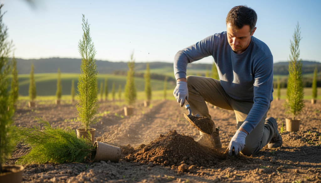 planting cypress trees